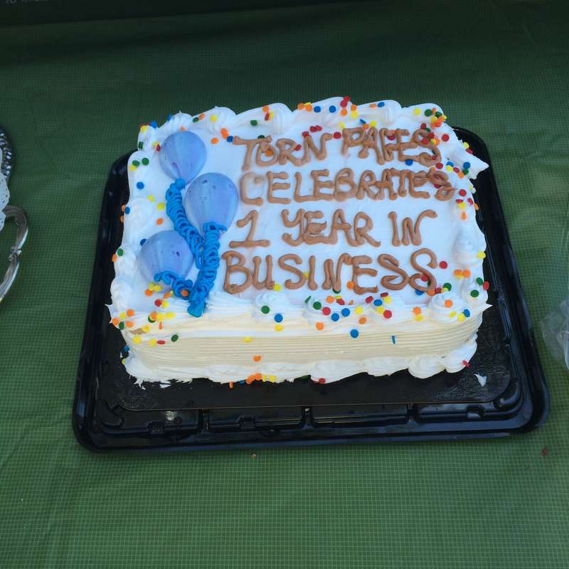 Celebrating Torn Pages 1st year in business!! 