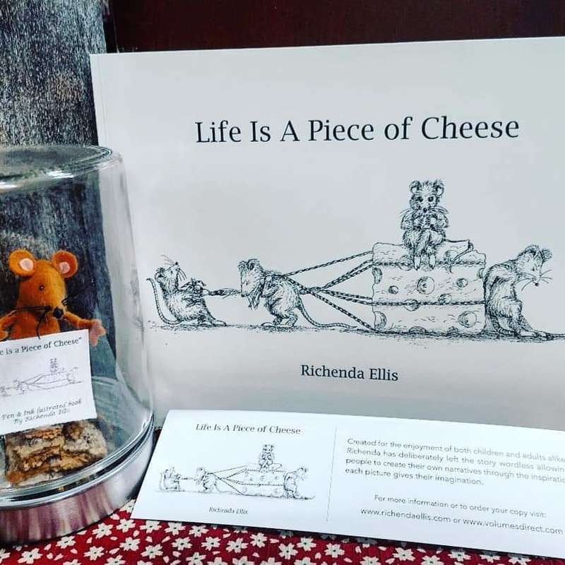 LIFE IS A PIECE OF CHEESE' by Richenda Ellis. 