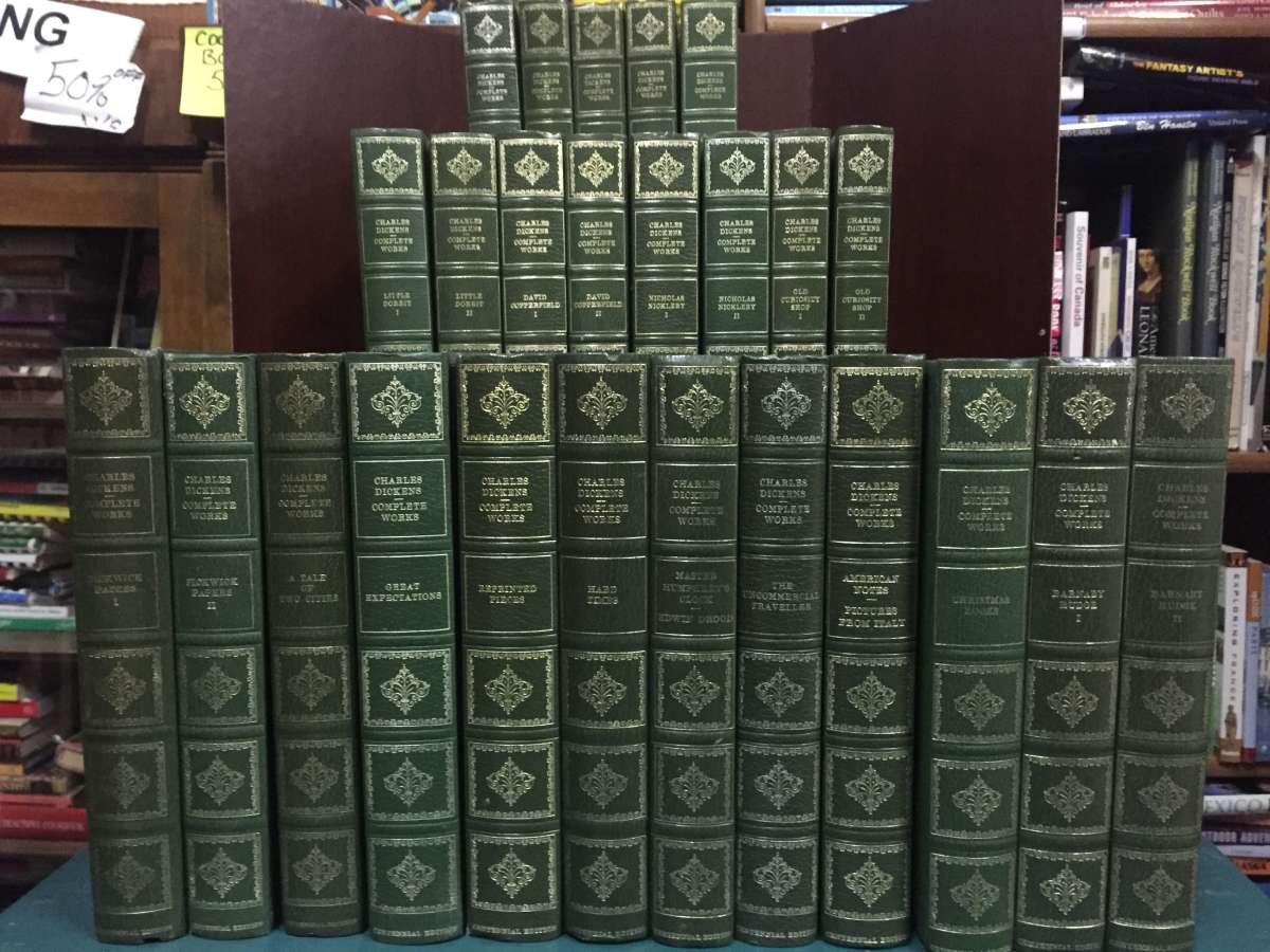 WHAT THE DICKENS!!!  COMPLETE WORKS OF CHARLES DICKENS - HERON BOOKS CENTENNIAL EDITIONS (36 volume set)