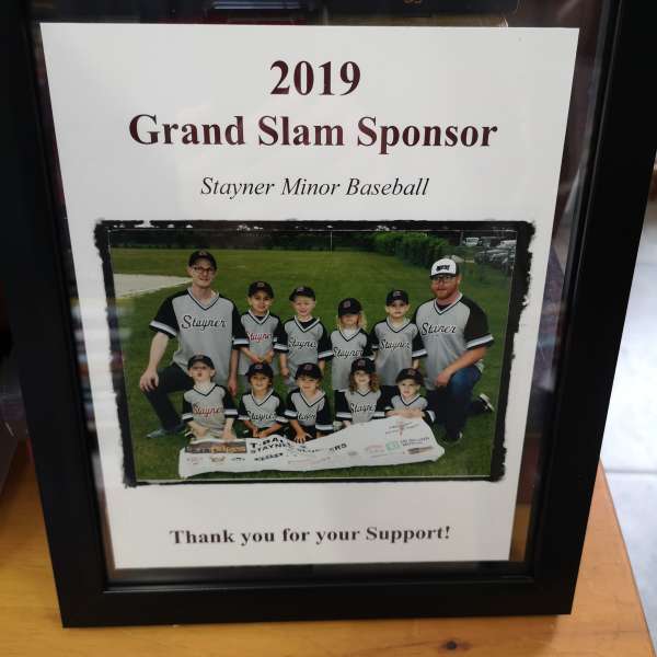 Stayner Minor League Baseball Sponsorship